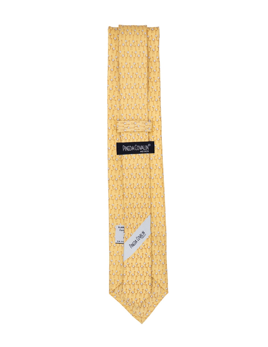 Corbata regular de seda estampado para hombre 4