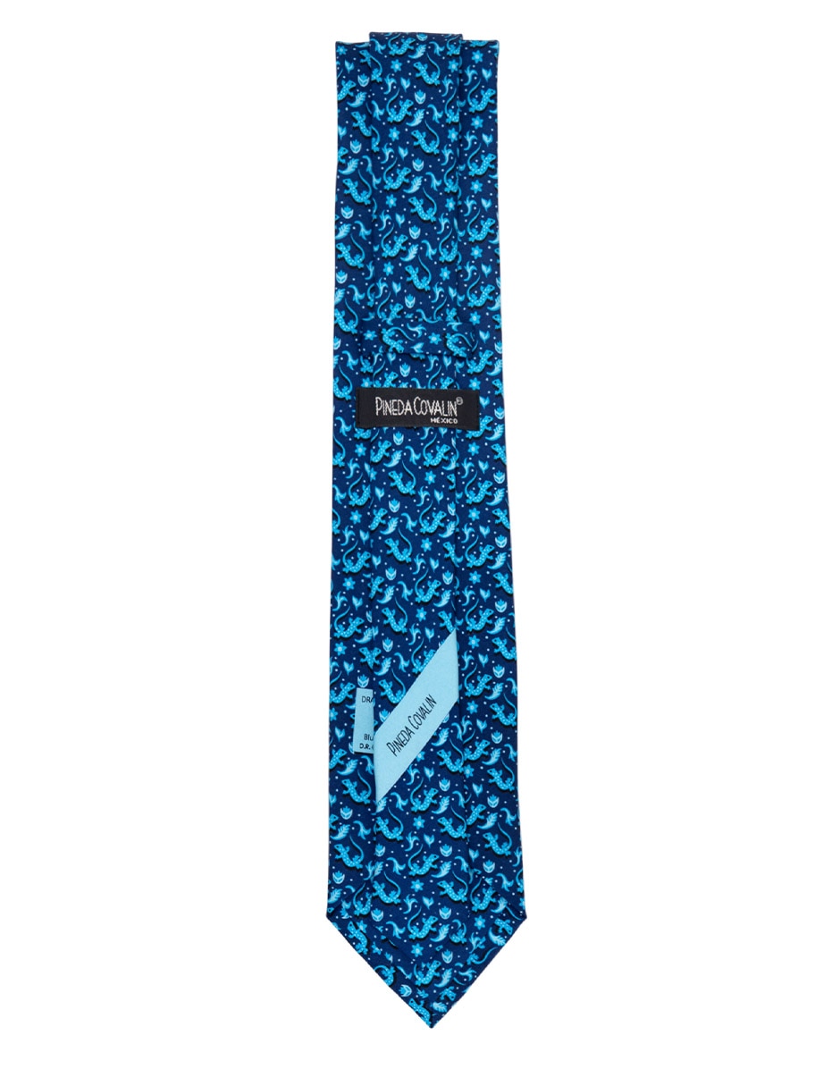 Corbata regular de seda estampado para hombre 3