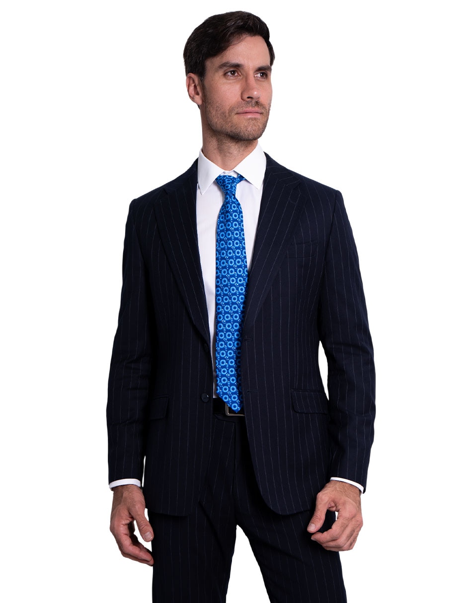 Corbata regular de seda estampado para hombre 2