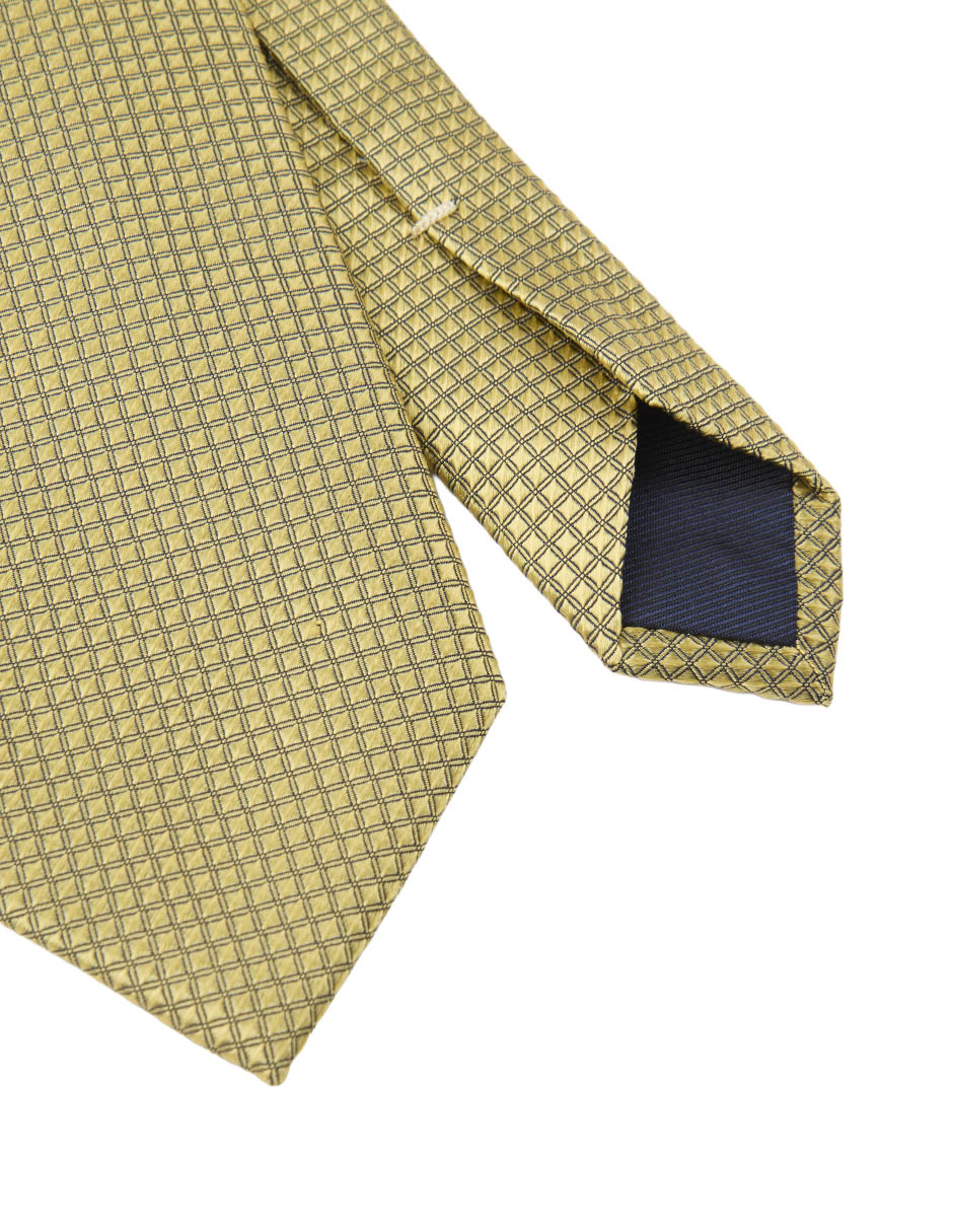 Corbata scappino estampado a cuadros para hombre