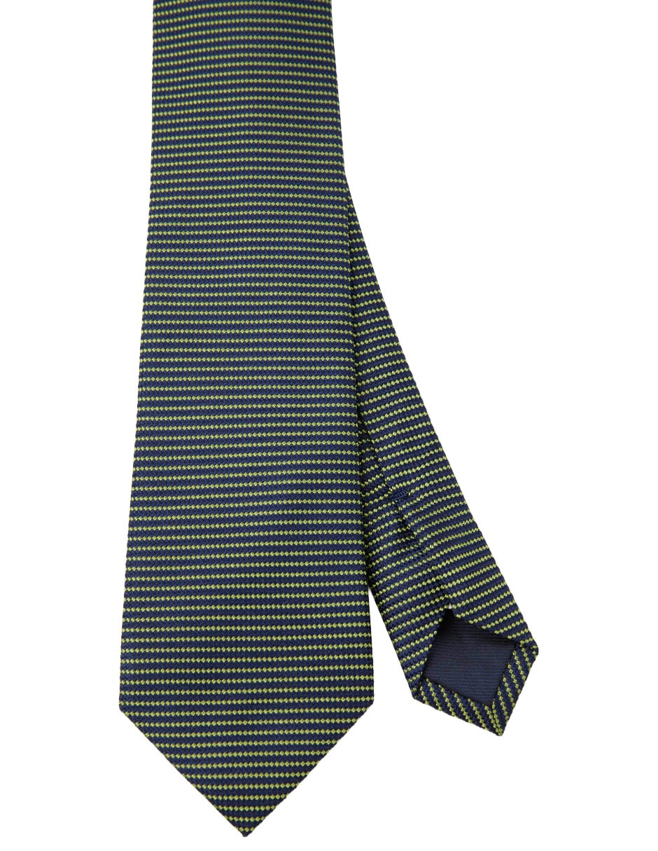 Corbata regular estampado a rayas para hombre 1