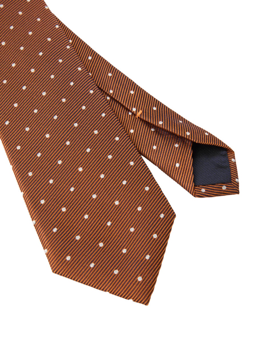 Corbata regular estampado lunares para homnre 3