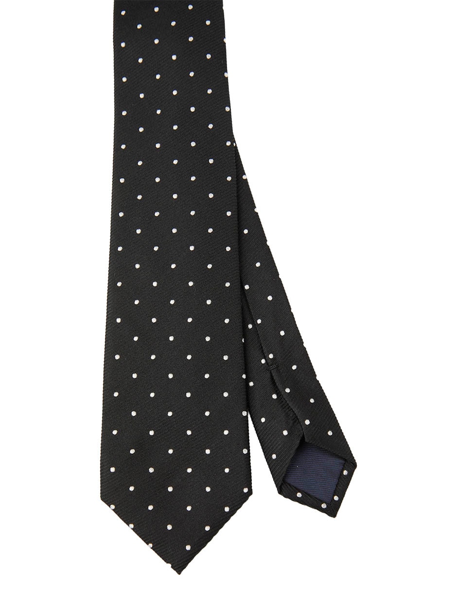 Corbata regular estampado lunares para homnre