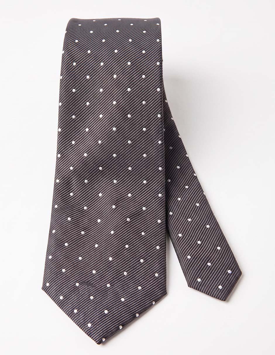 Corbata regular estampado lunares para homnre