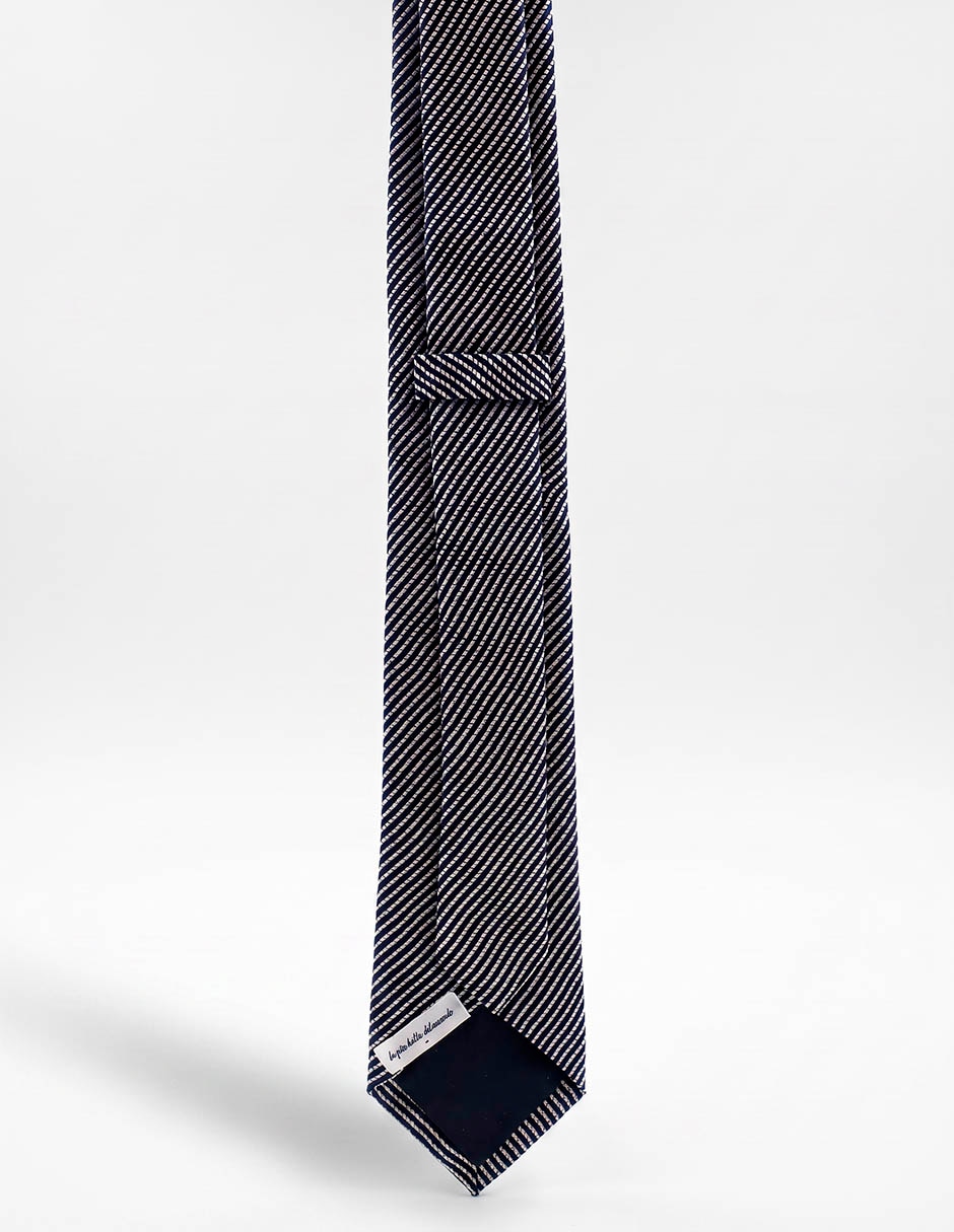 Corbata de seda estampado a rayas para hombre 3