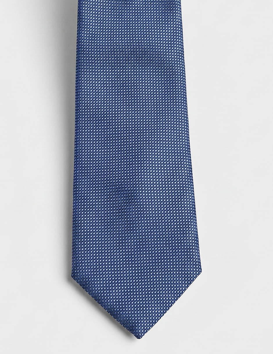 Corbata de seda estampado a rayas para hombre