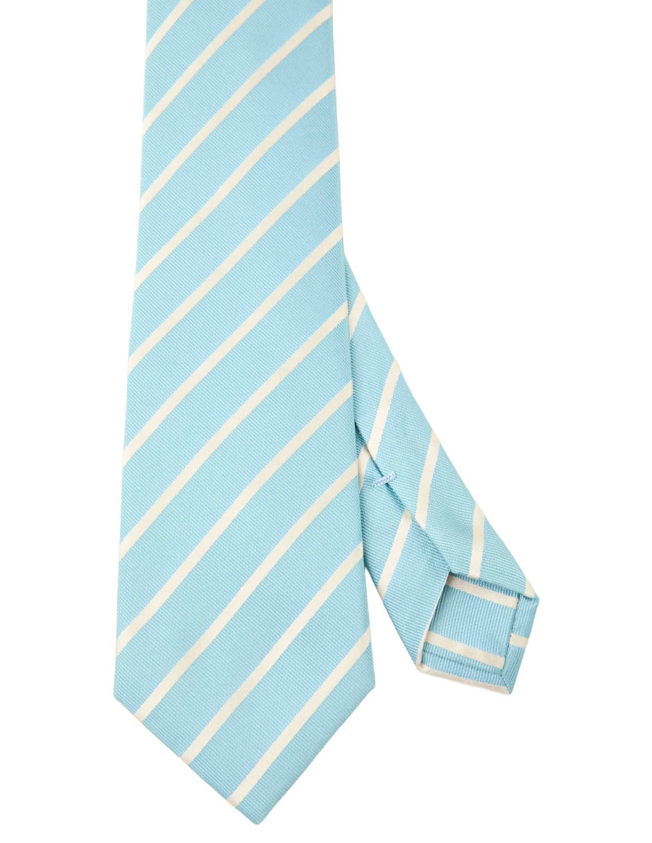 Corbata de seda estampado a rayas para hombre Corbata de seda estampado a rayas para hombre