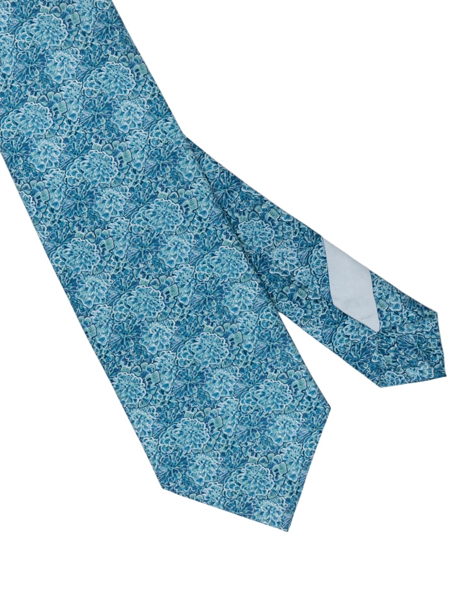 Corbata regular de seda estampado para hombre 4
