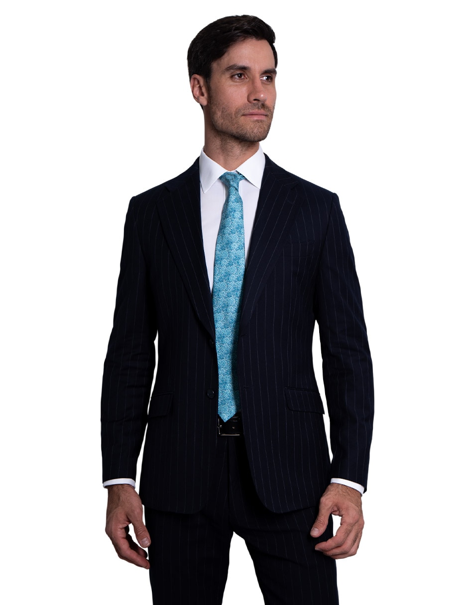 Corbata regular de seda estampado para hombre 2
