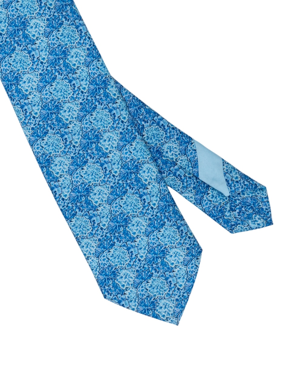 Corbata regular de seda estampado para hombre 4