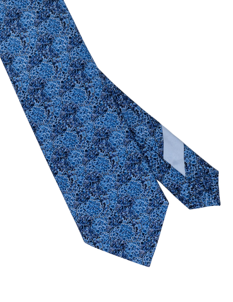 Corbata regular de seda estampado para hombre 4