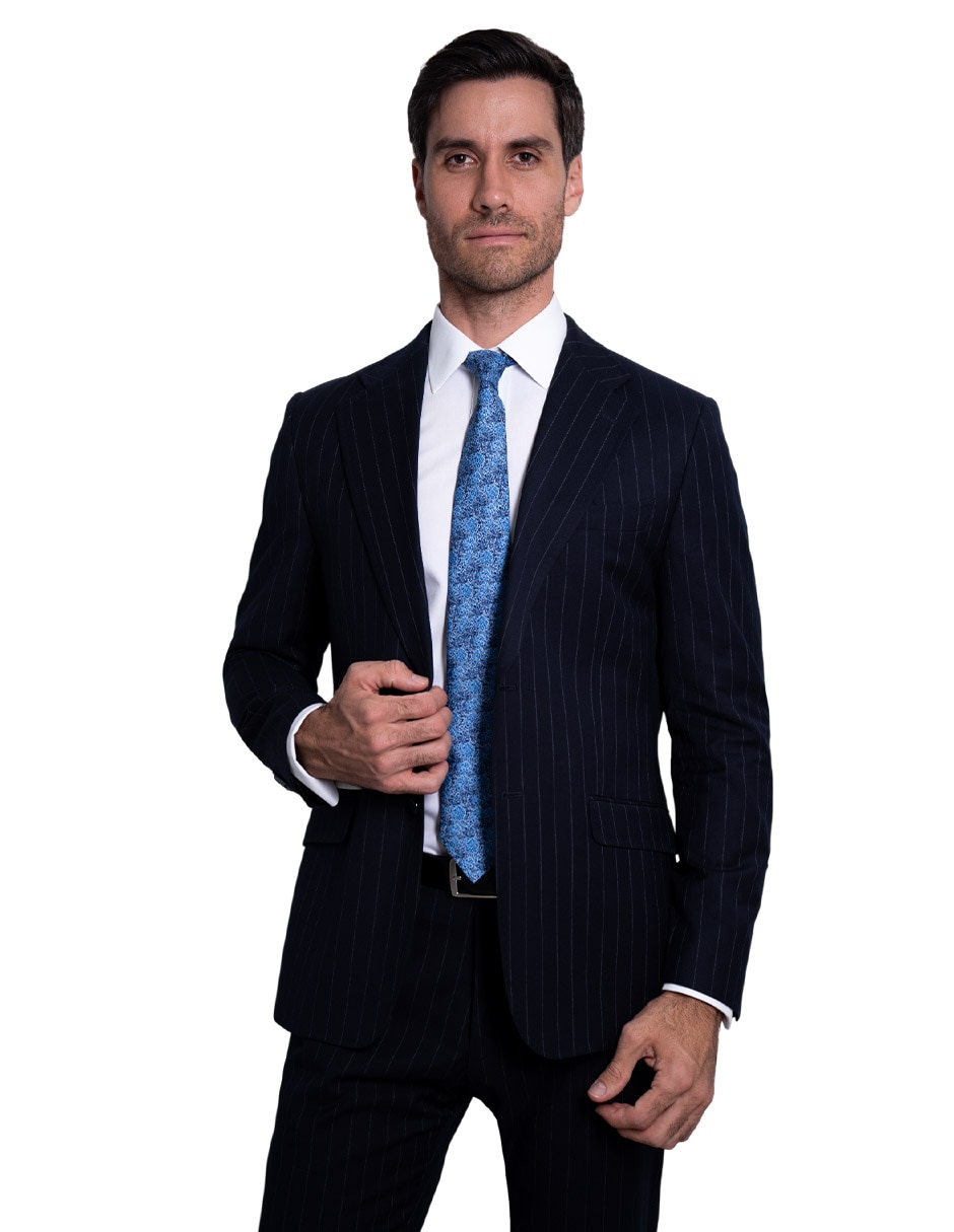 Corbata regular de seda estampado para hombre 2