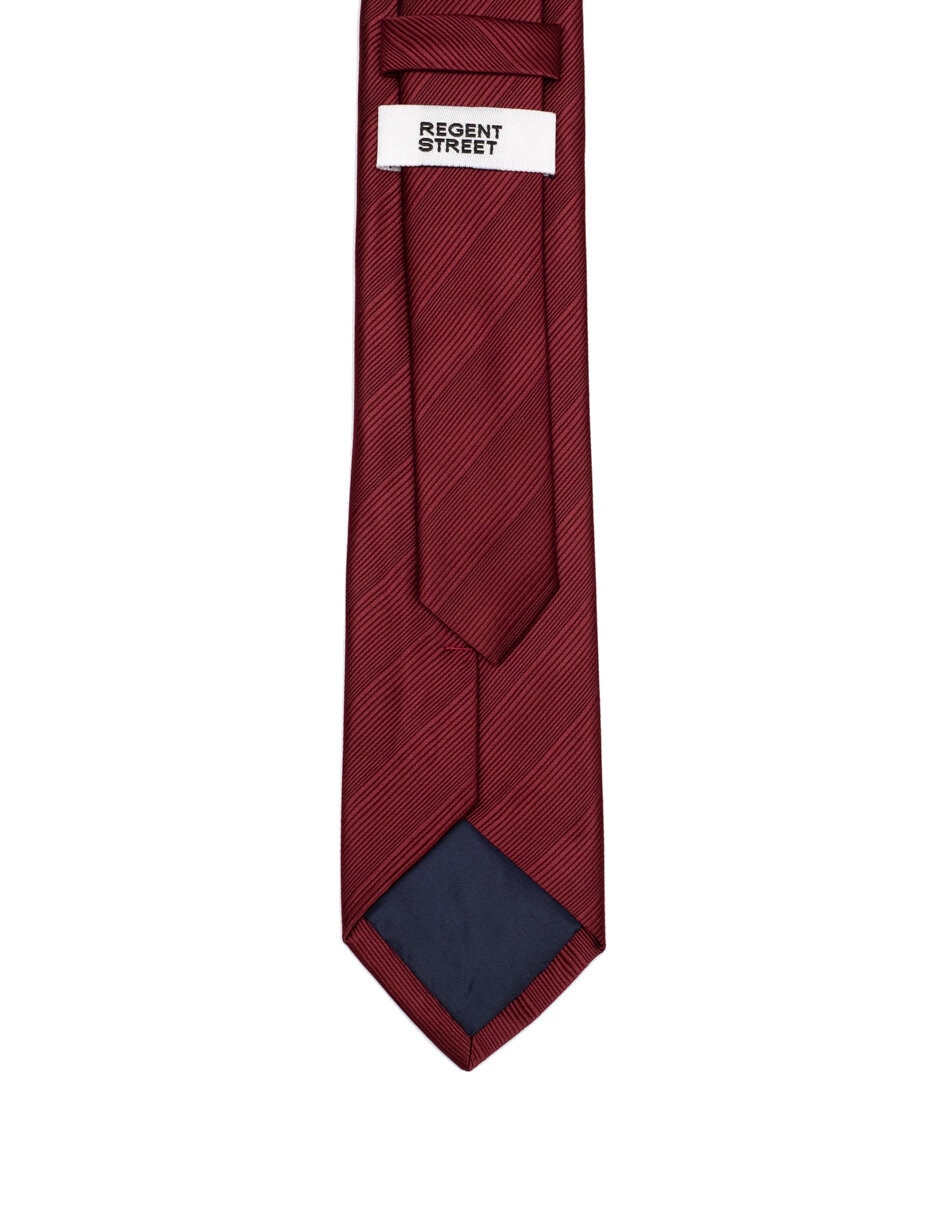 Corbata regular estampado a rayas para hombre