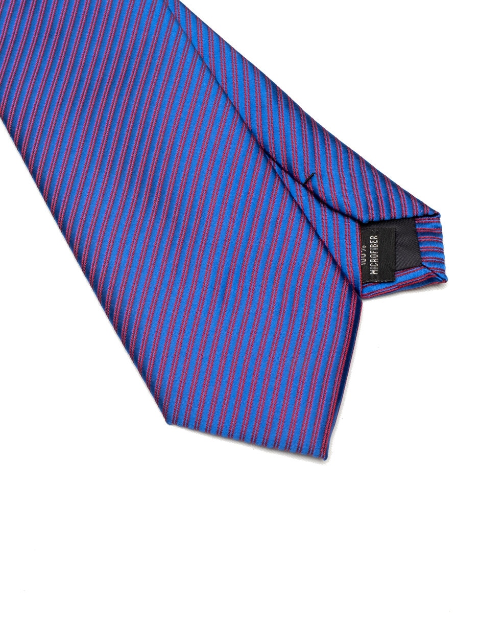 Corbata regular estampado a rayas para hombre