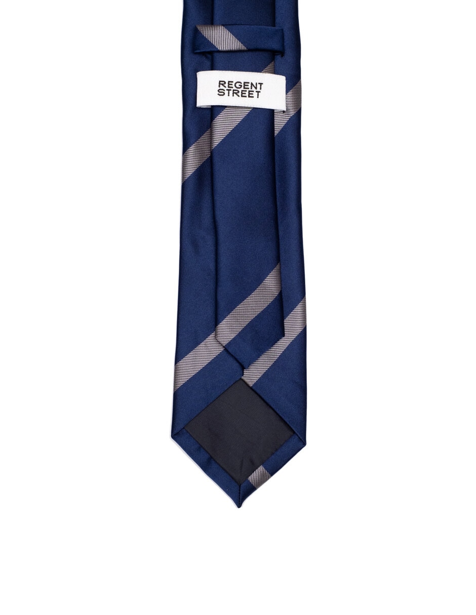 Corbata regular estampado a rayas para hombre