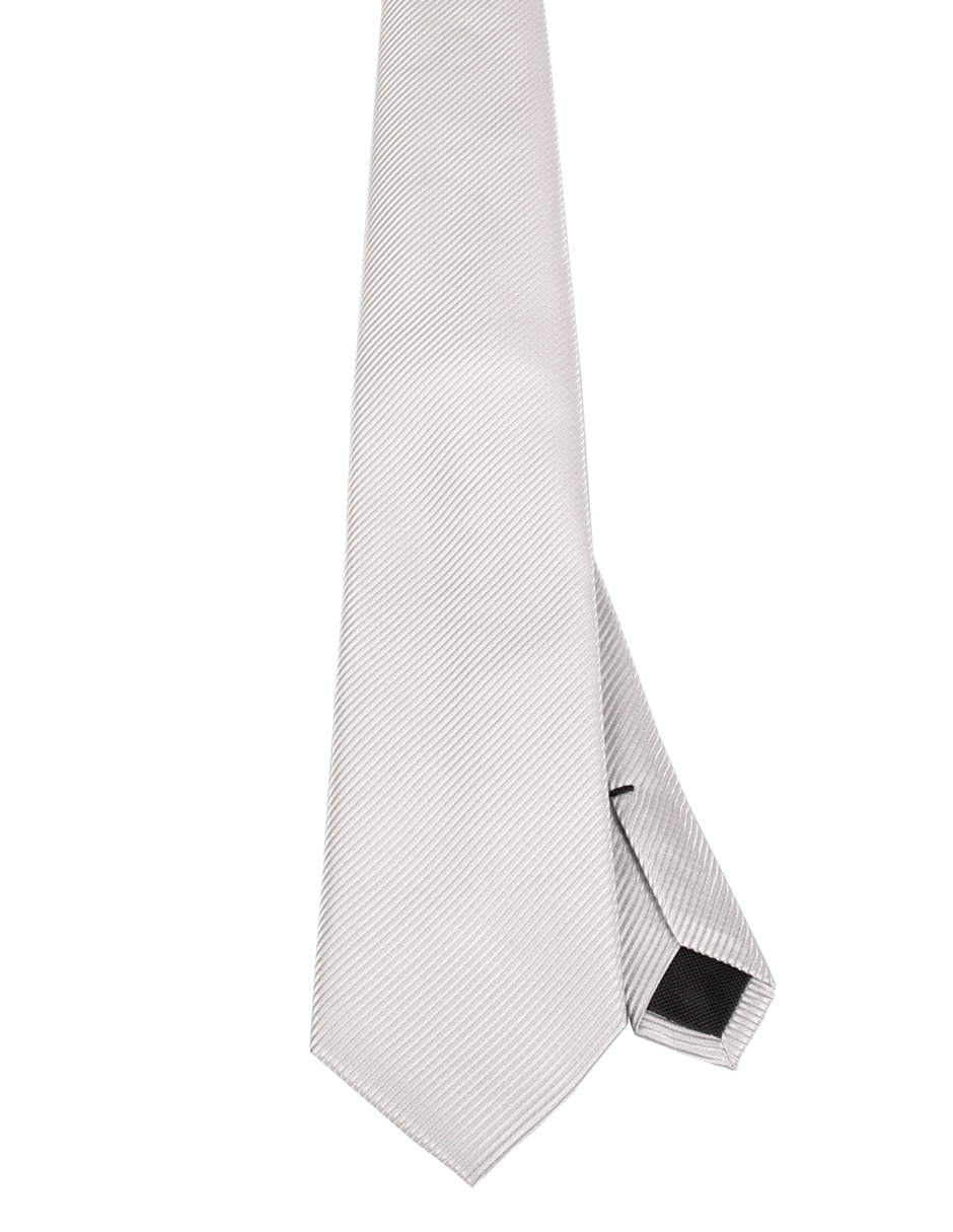 Corbata regular de seda estampado a rayas para hombre