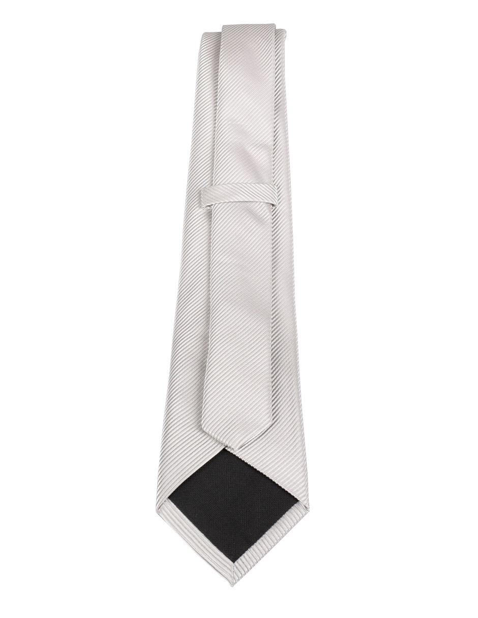 Corbata regular de seda estampado a rayas para hombre 3