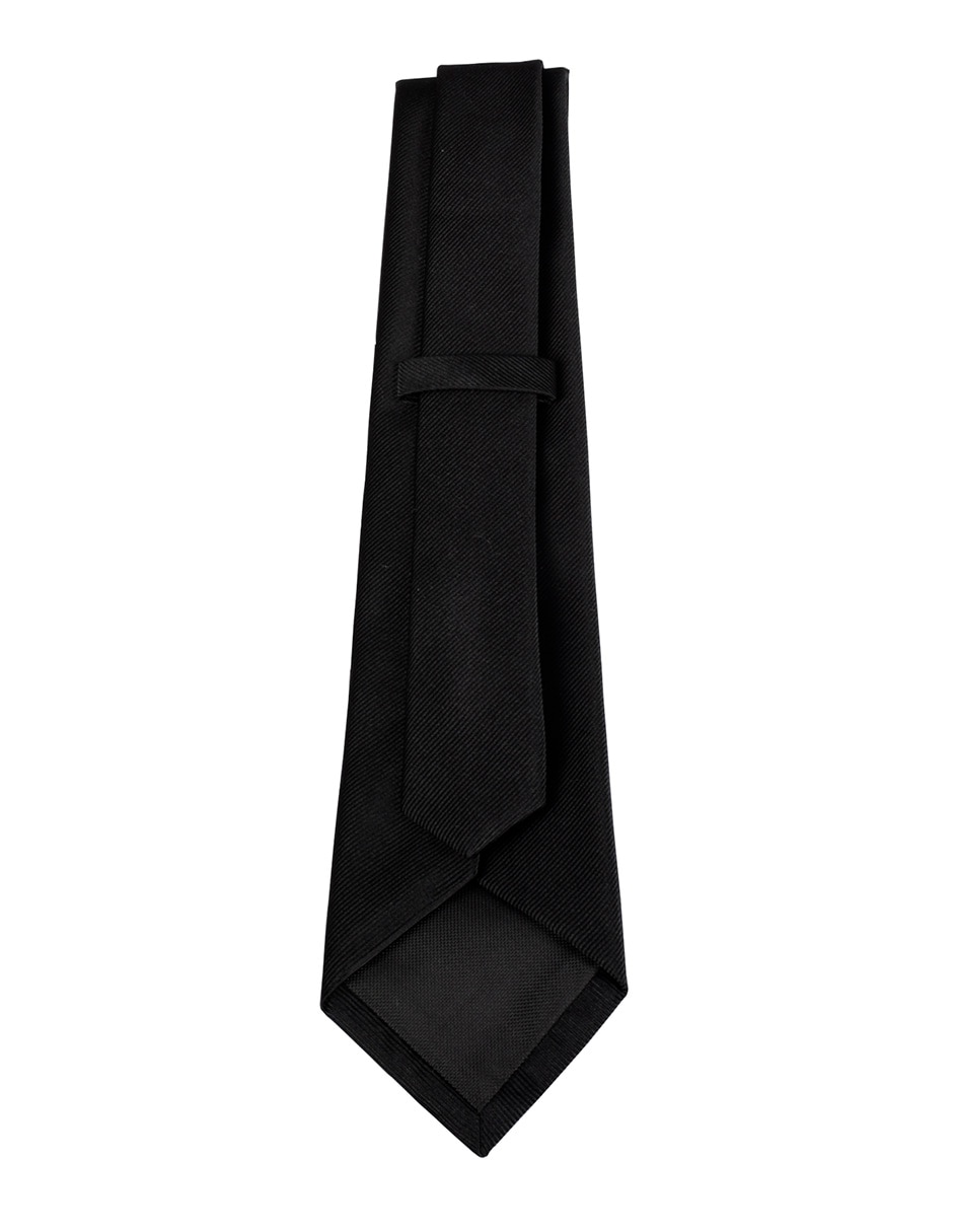 Corbata regular de seda estampado a rayas para hombre 3