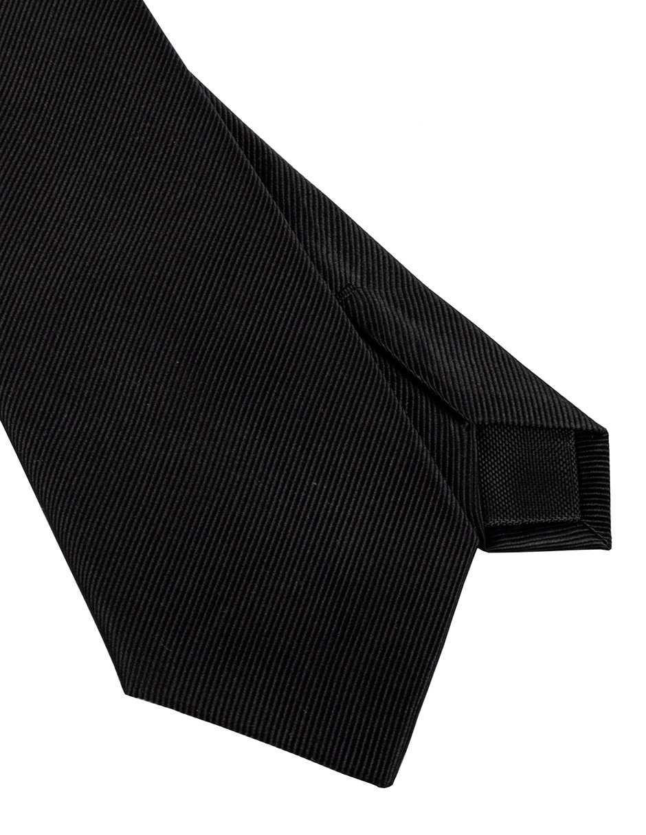 Corbata regular de seda estampado a rayas para hombre 2