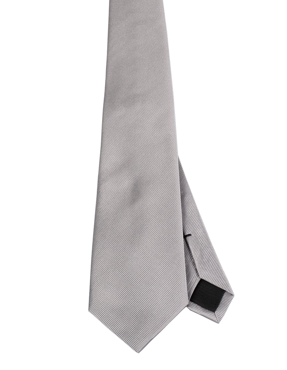 Corbata regular de seda estampado a rayas para hombre