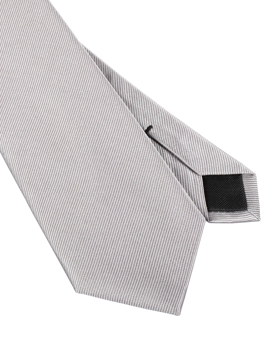 Corbata regular de seda estampado a rayas para hombre 3