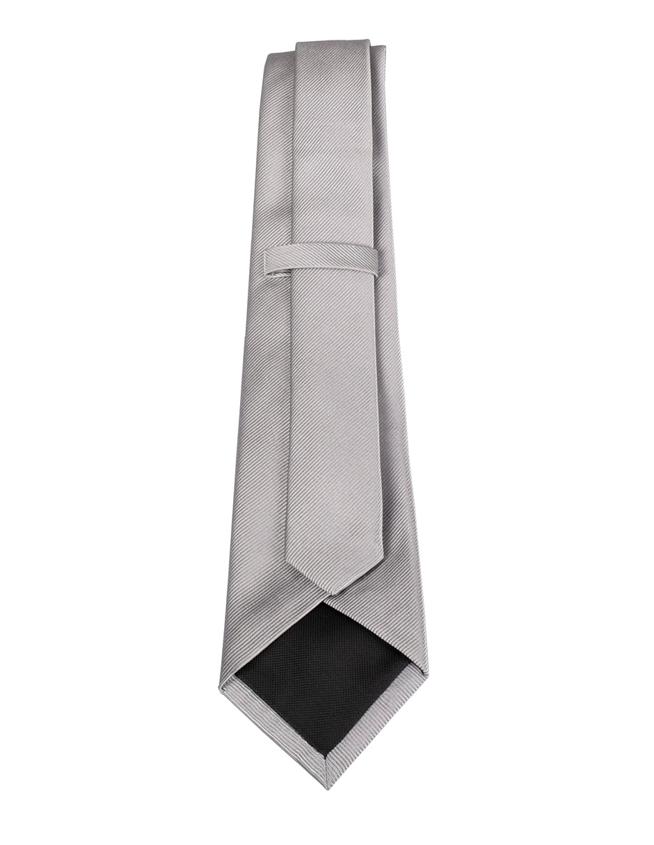 Corbata regular de seda estampado a rayas para hombre 2