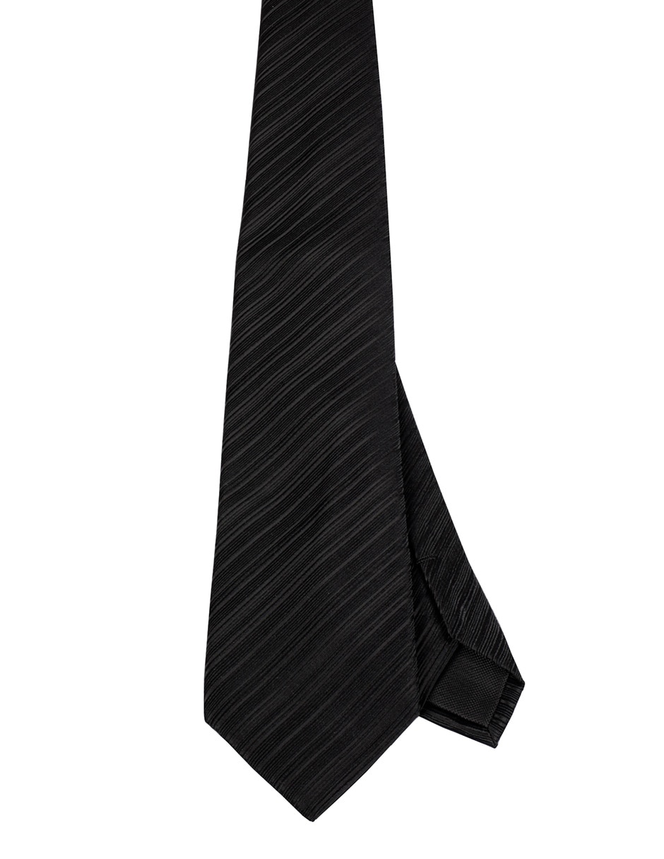 Corbata regular de seda estampado a rayas para hombre