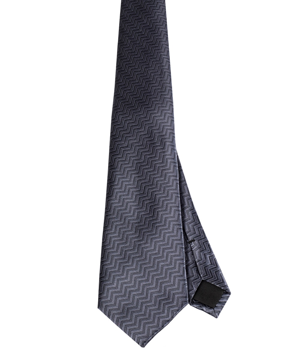 Corbata regular de seda estampado para hombre