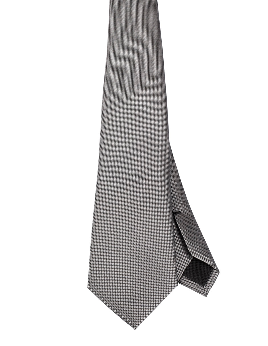 Corbata regular de seda estampado para hombre