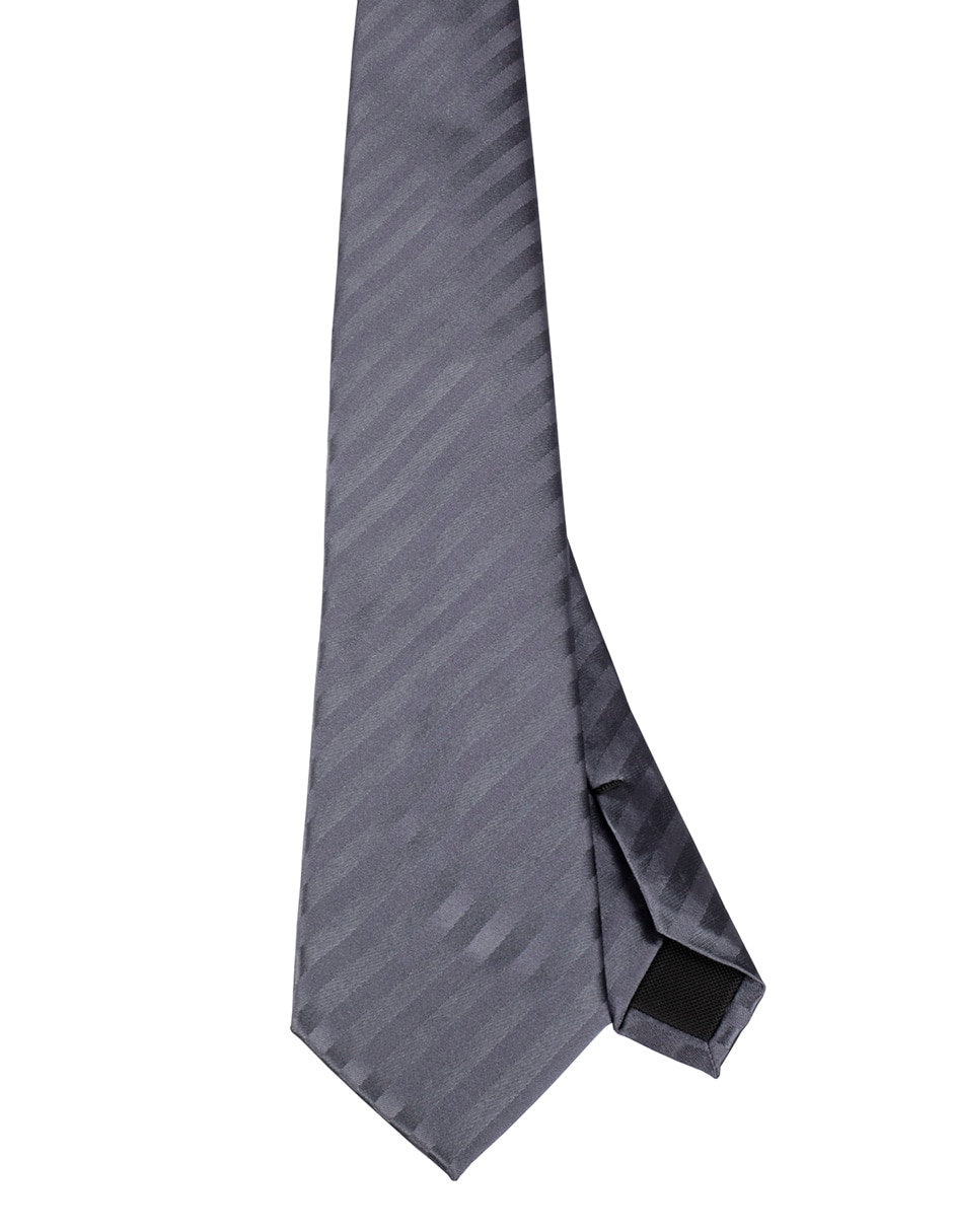 Corbata regular de seda estampado a rayas para hombre