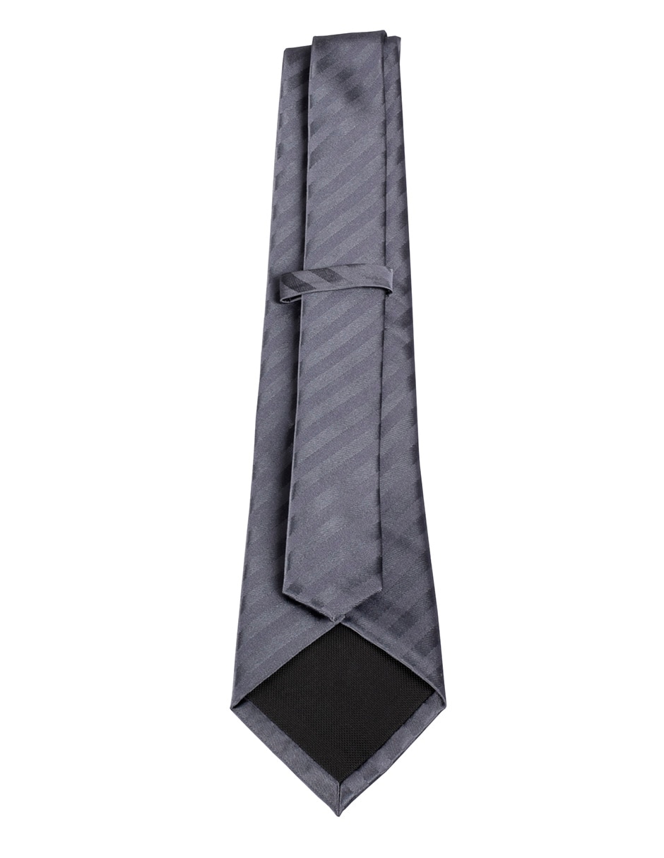 Corbata regular de seda estampado a rayas para hombre 3