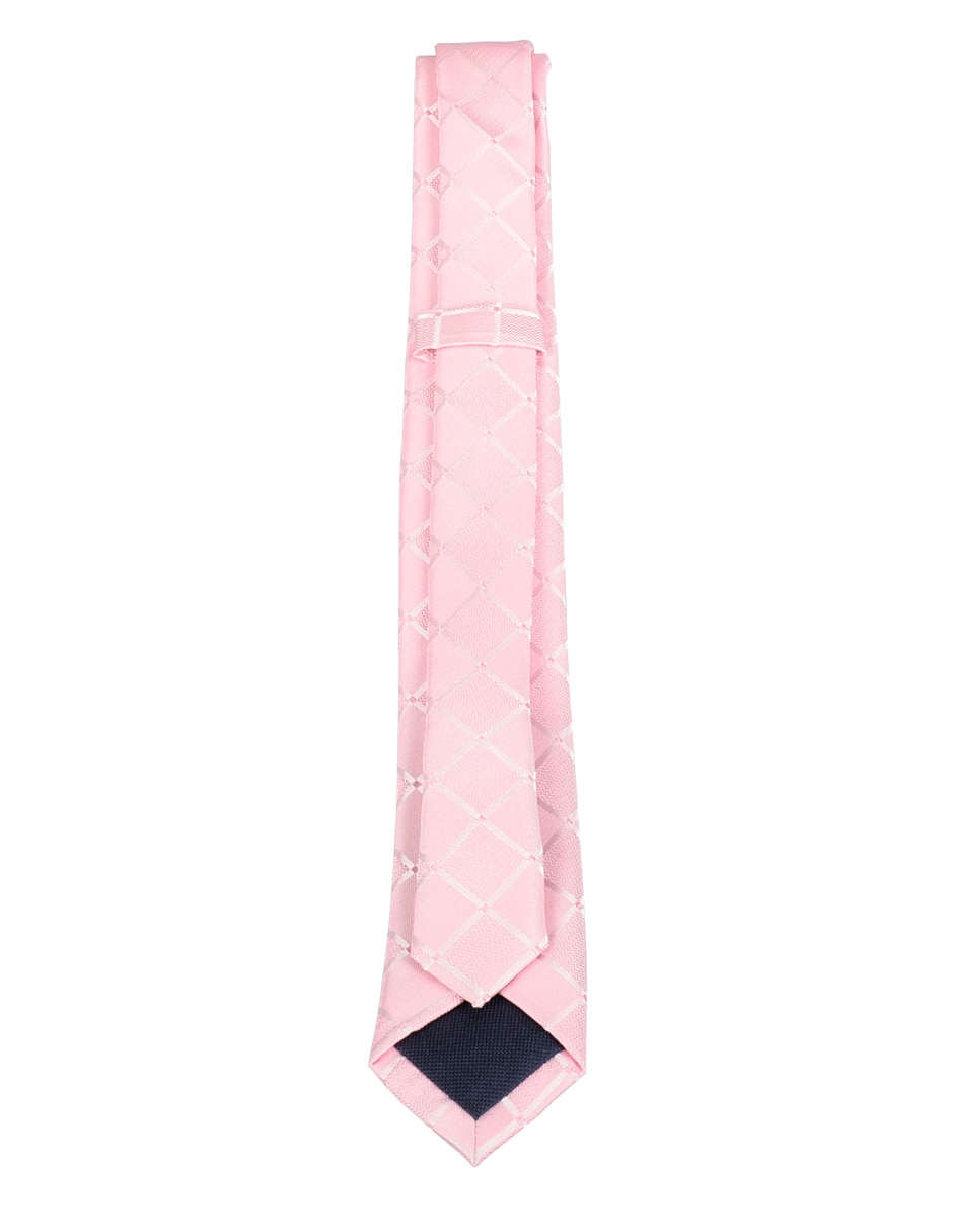 Corbata slim de seda estampado a cuadros para hombre 2