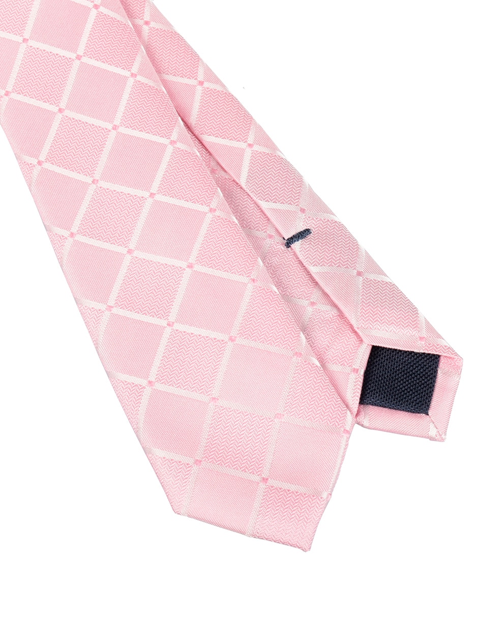 Corbata slim de seda estampado a cuadros para hombre 3