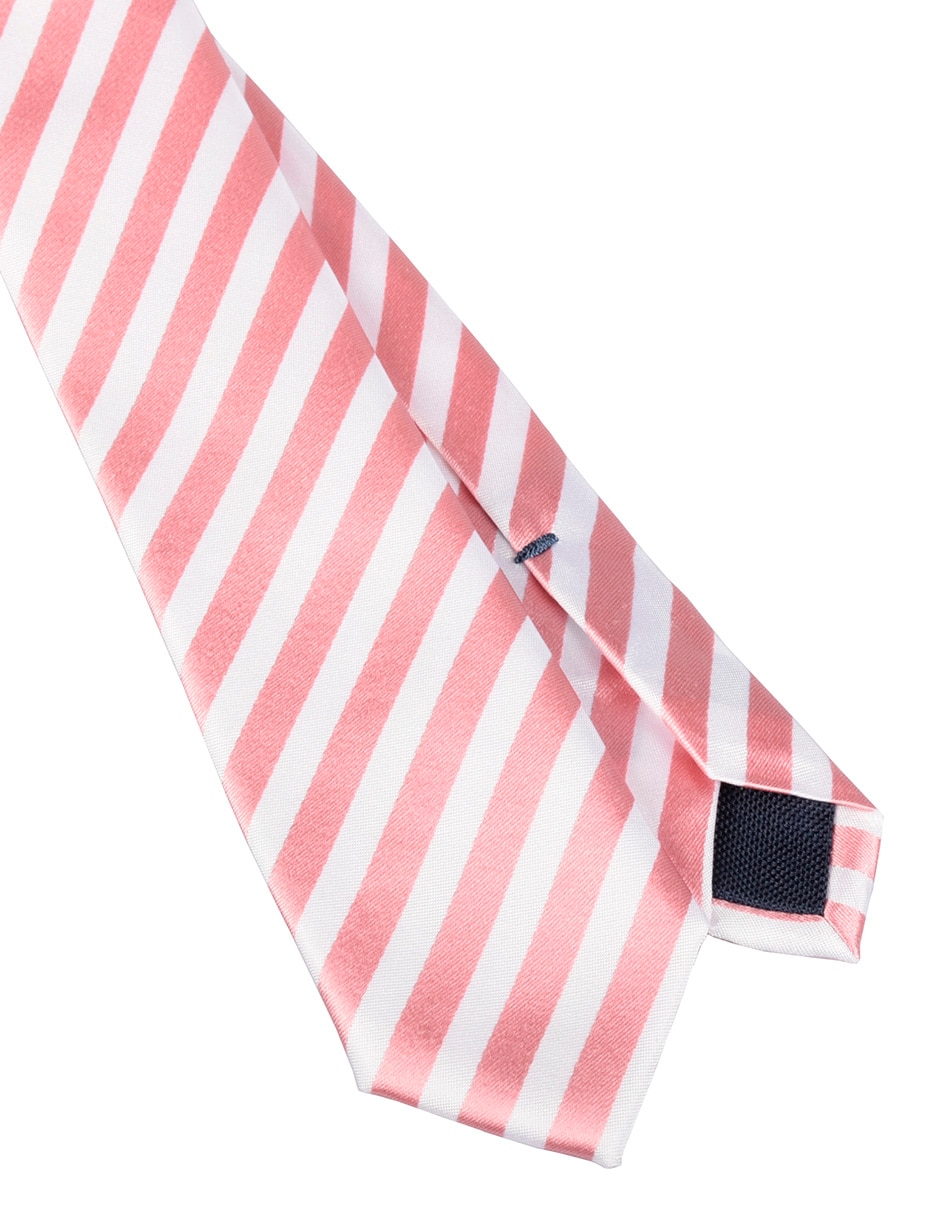 Corbata slim de seda estampado a rayas para hombre 3