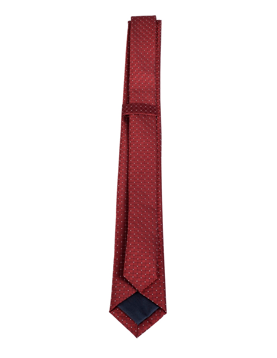 Corbata slim de seda estampado a cuadros para hombre 2