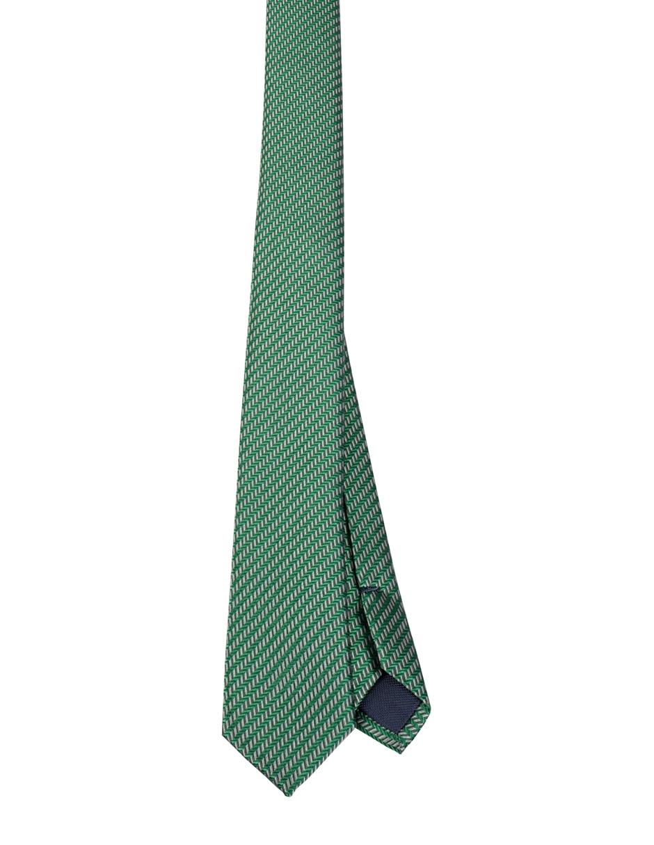 Corbata slim de seda estampado para hombre