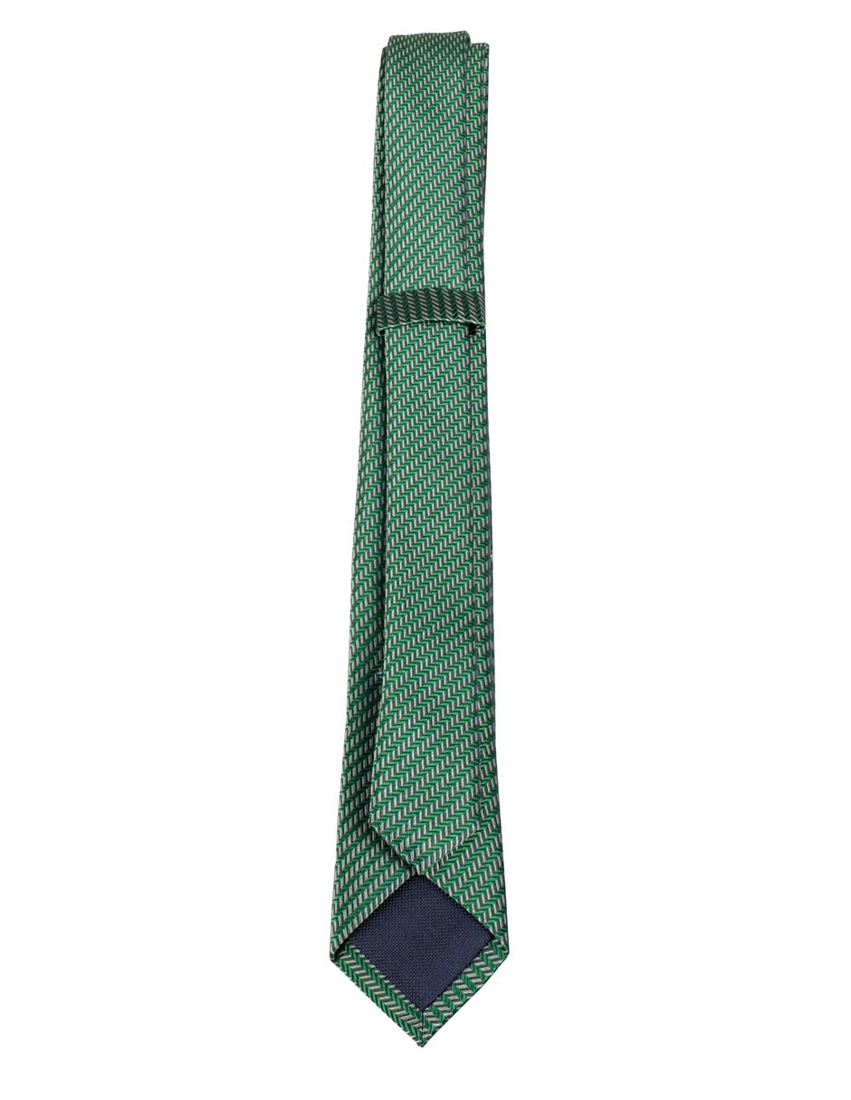 Corbata slim de seda estampado para hombre 2