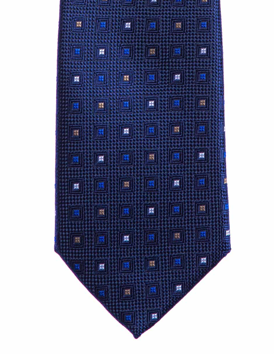 Corbata Marco Fontana regular estampado a cuadros para hombre