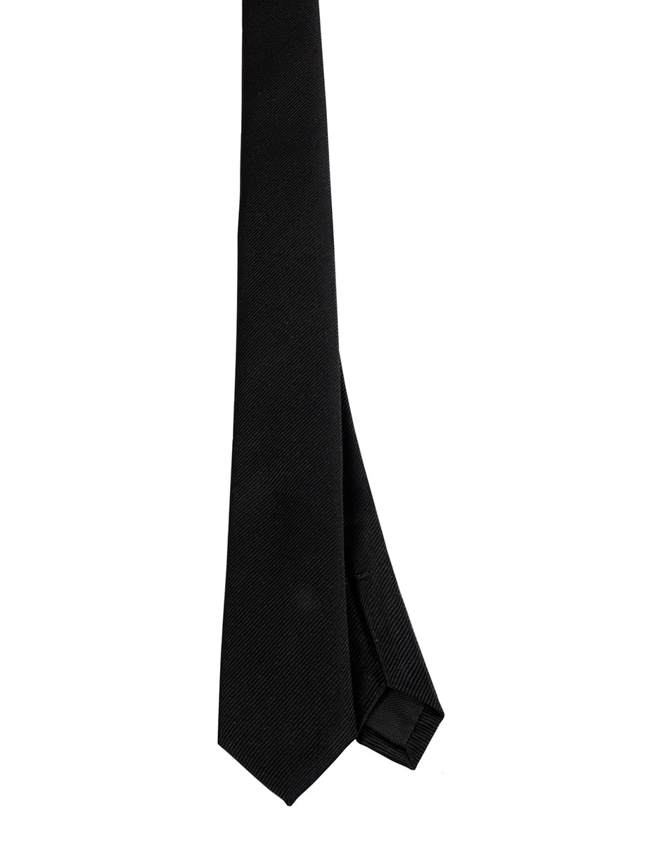 Corbata slim de seda estampado a rayas para hombre