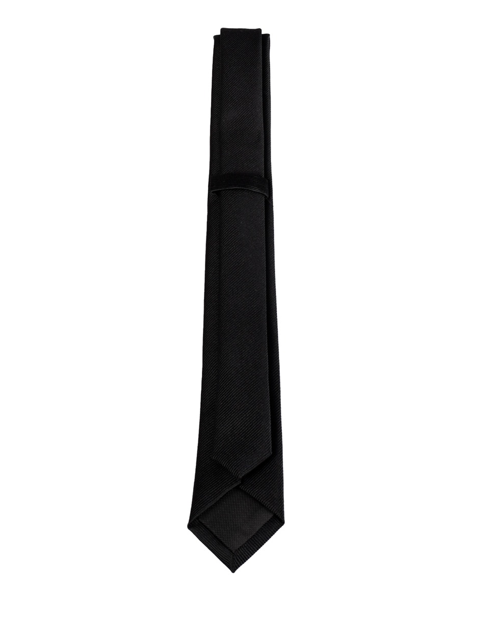 Corbata slim de seda estampado a rayas para hombre 2