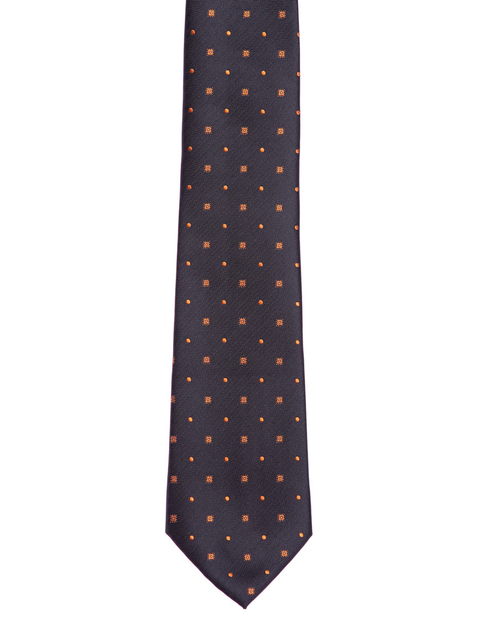 Corbata Marco Fontana regular estampado a cuadros para hombre 2