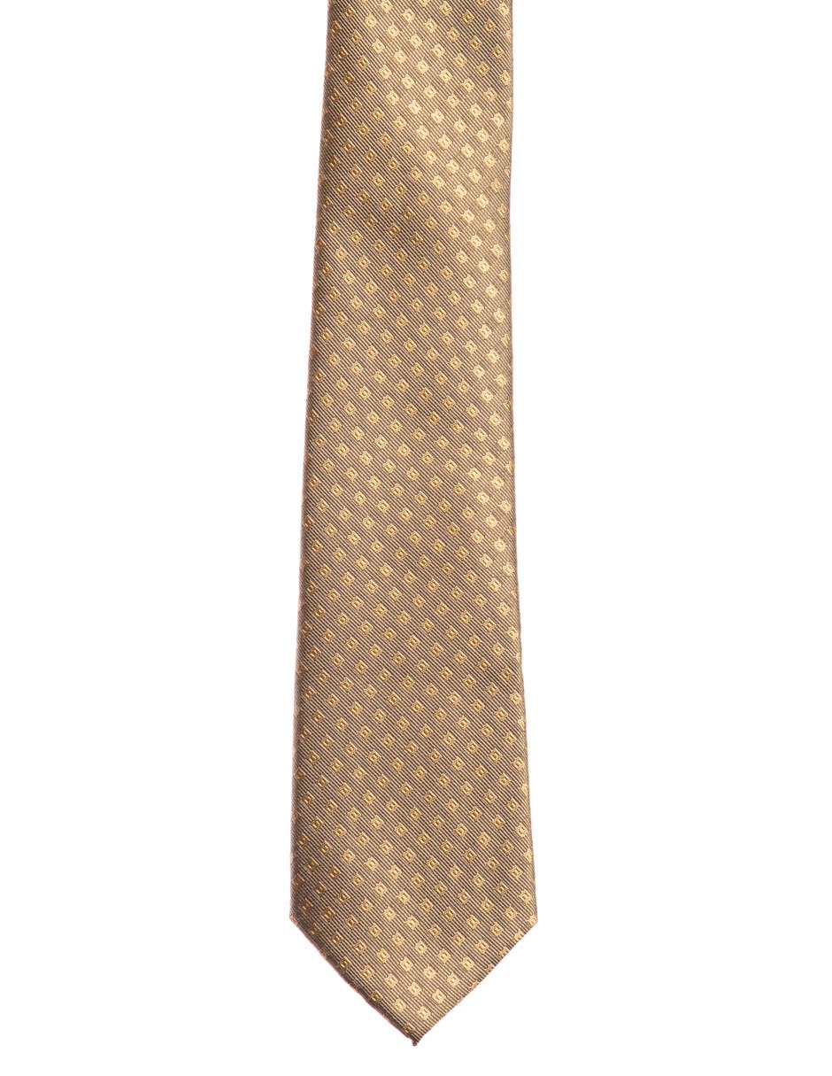 Corbata Marco Fontana regular estampado a cuadros para hombre 3