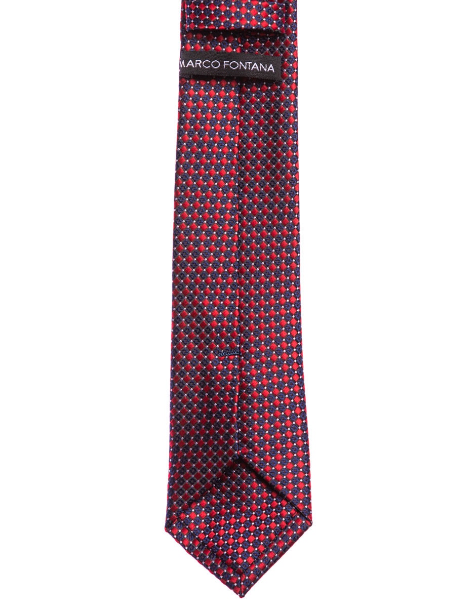 Corbata Marco Fontana regular estampado a cuadros para hombre Corbata Marco Fontana regular estampado a cuadros para hombre