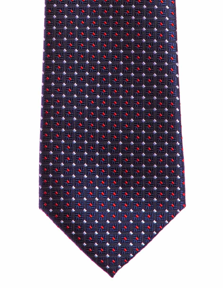 Corbata Marco Fontana regular estampado a cuadros para hombre