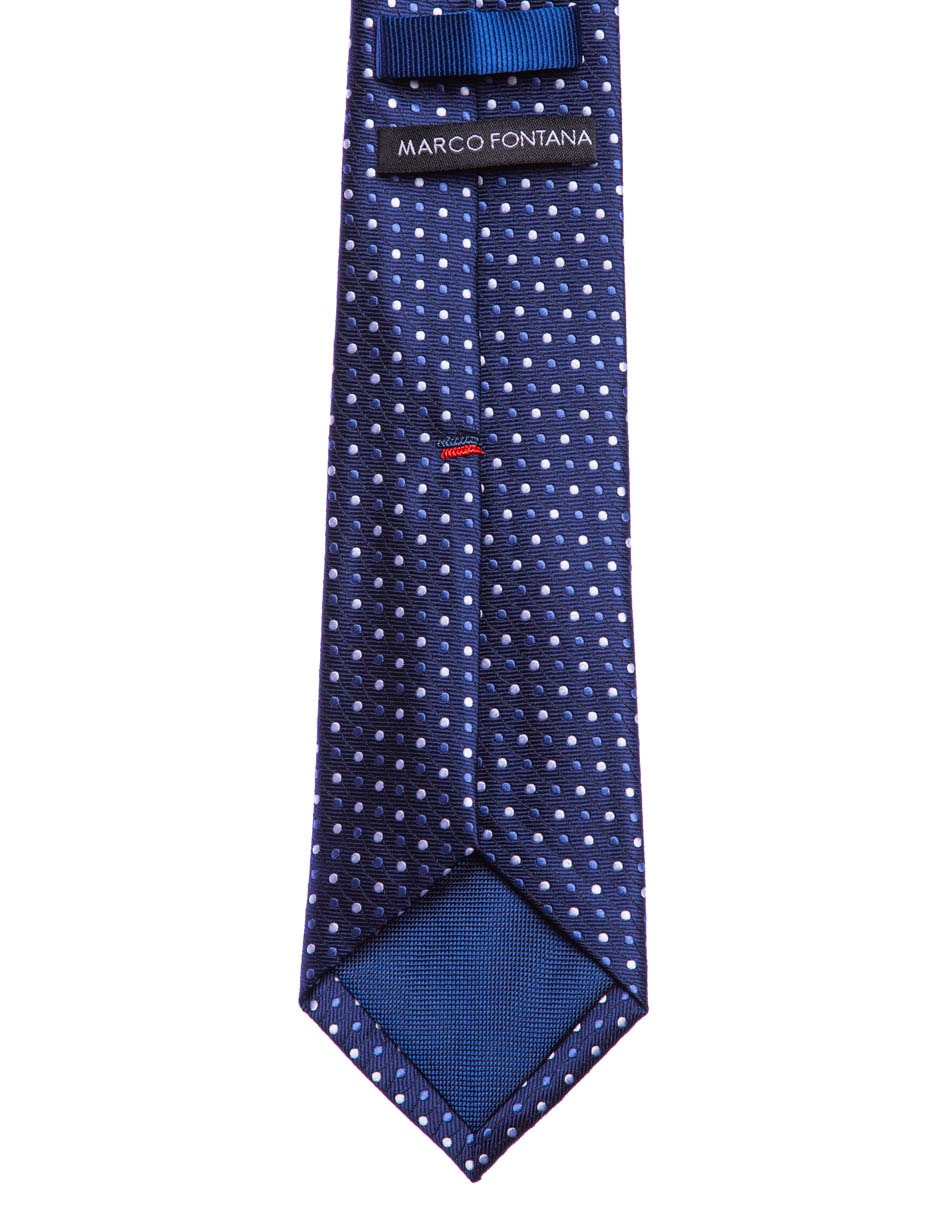 Corbata Marco Fontana regular estampado lunares para hombre 3