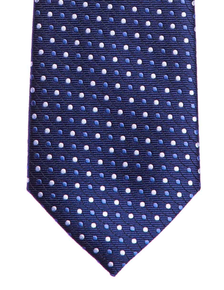 Corbata Marco Fontana regular estampado lunares para hombre