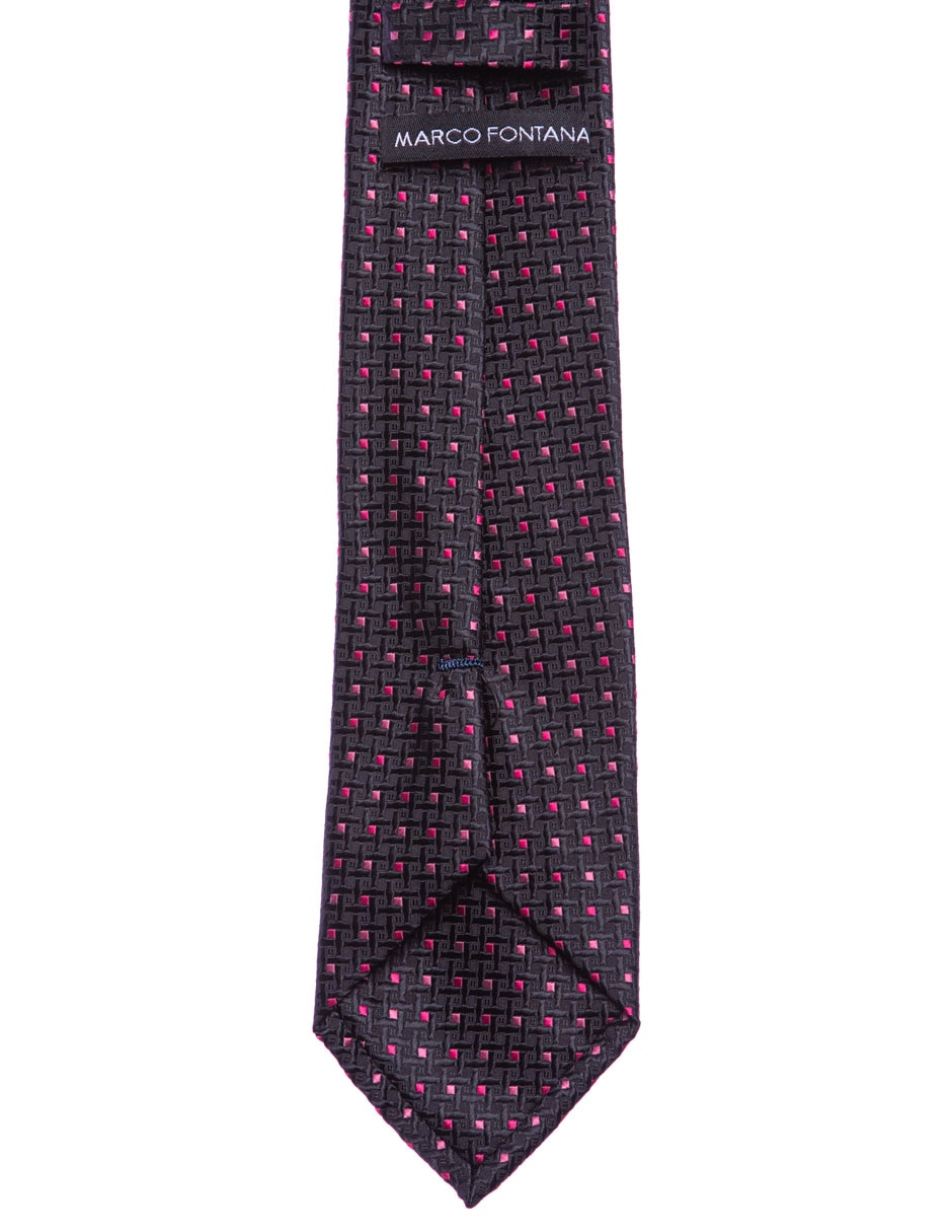 Corbata Marco Fontana regular estampado a cuadros para hombre