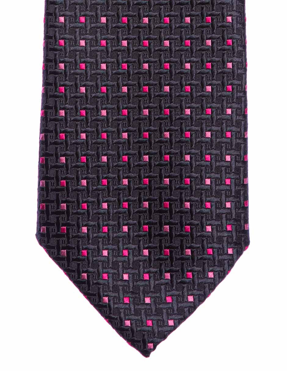 Corbata Marco Fontana regular estampado a cuadros para hombre