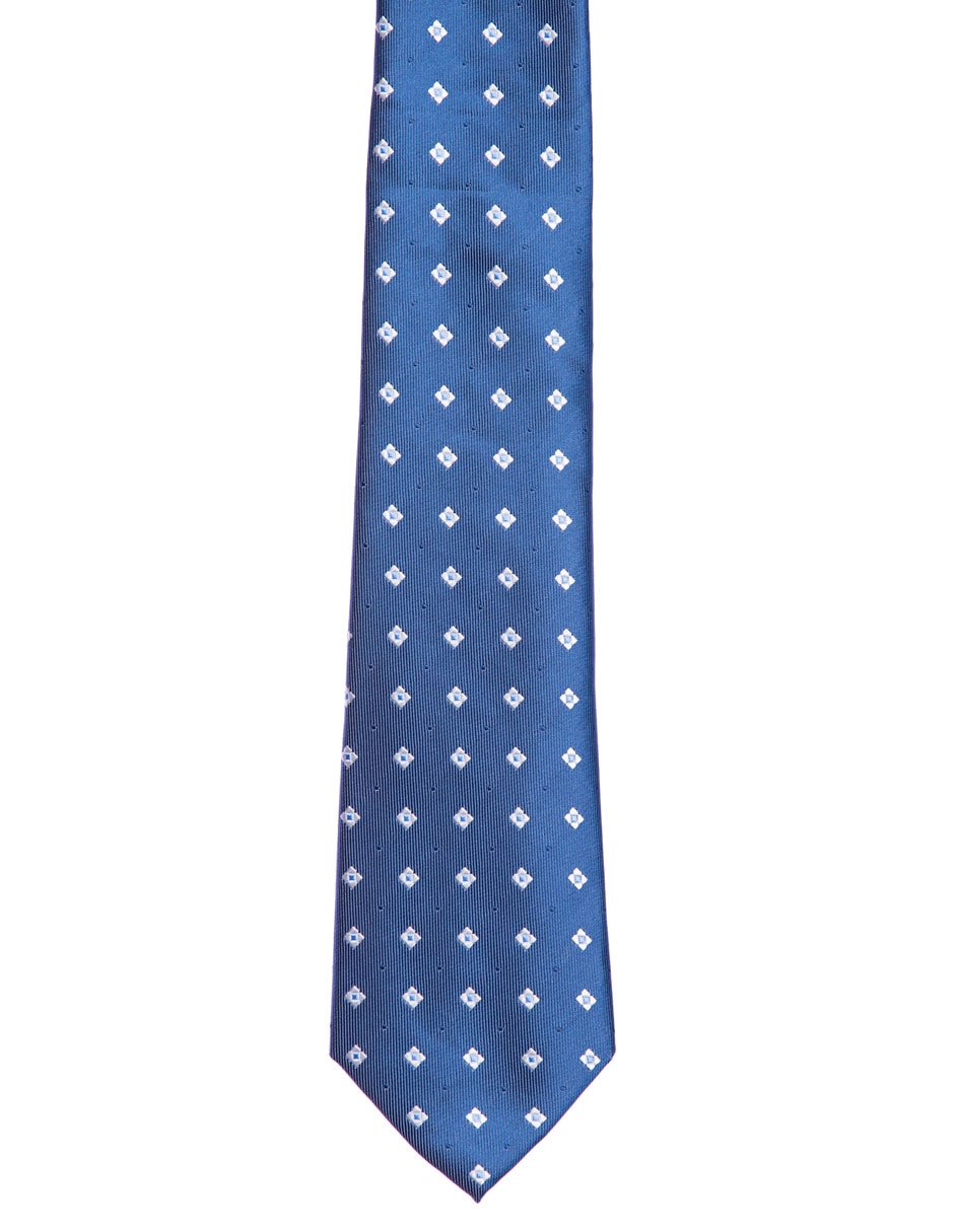Corbata Marco Fontana regular estampado a cuadros para hombre 2
