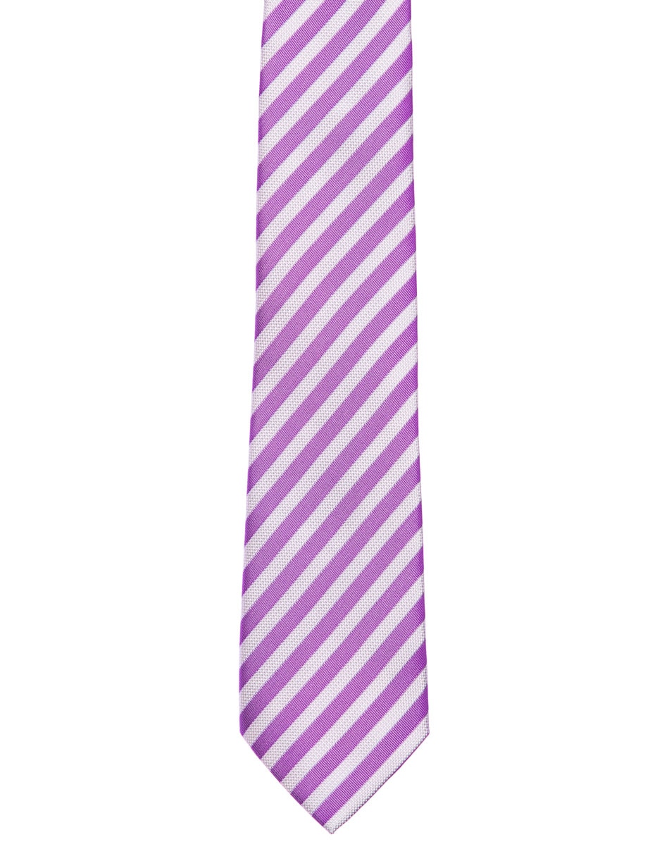 Corbata regular estampado a rayas para hombre 3